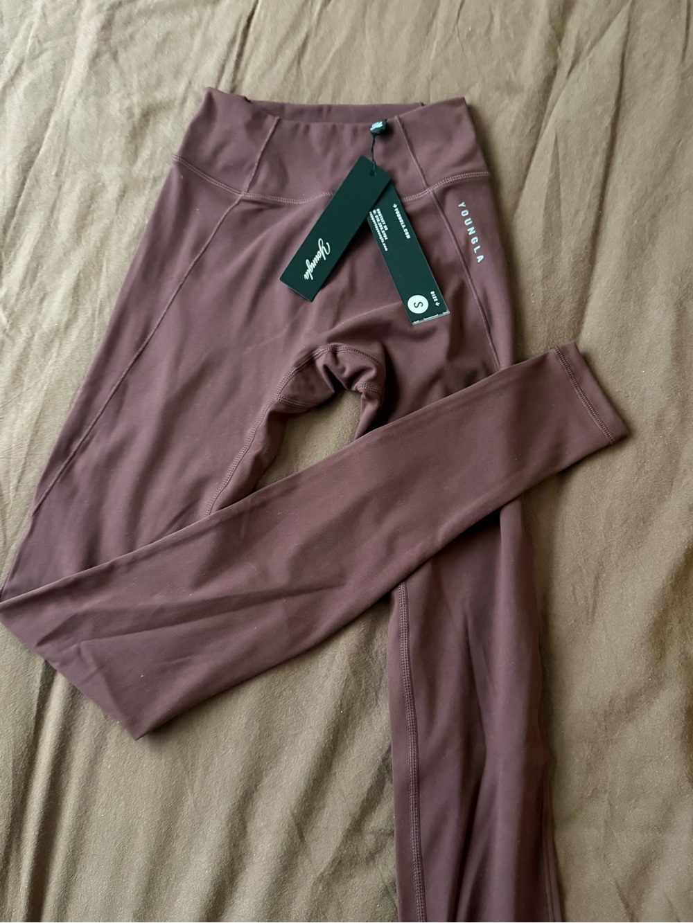YoungLA High-Rise Leggings in Mauve